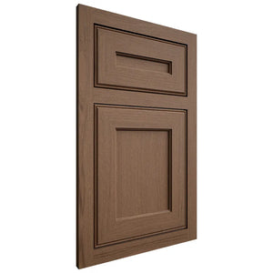 Shiloh Cabinetry Flush Inset Essex White Oak Plain Cut Autumn Door