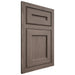 Shiloh Cabinetry Flush Inset Essex White Oak Plain Cut Clay Door