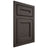 Shiloh Cabinetry Flush Inset Essex White Oak Plain Cut Creekside Door