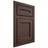 Shiloh Cabinetry Flush Inset Essex White Oak Plain Cut Dusk Door