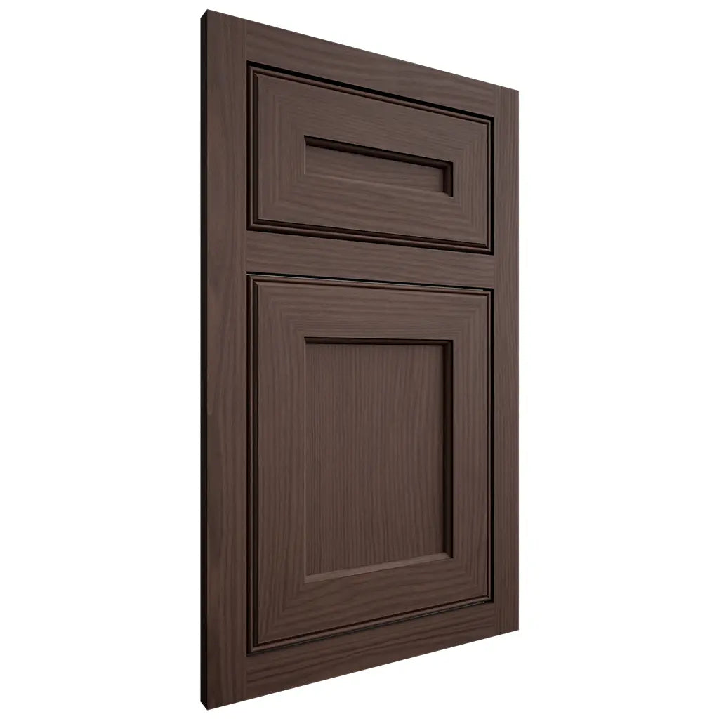 Shiloh Cabinetry Flush Inset Essex White Oak Plain Cut Dusk Door