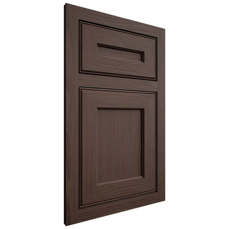 Shiloh Cabinetry Flush Inset Essex White Oak Plain Cut Dusk Door
