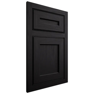 Shiloh Cabinetry Flush Inset Essex White Oak Plain Cut Ink Door