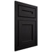 Shiloh Cabinetry Flush Inset Essex White Oak Plain Cut Ink Door