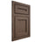 Shiloh Cabinetry Flush Inset Essex White Oak Plain Cut Mineral Door