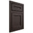 Shiloh Cabinetry Flush Inset Essex White Oak Plain Cut Morel Door