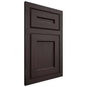 Shiloh Cabinetry Flush Inset Essex White Oak Plain Cut Morel Door