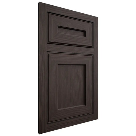 Shiloh Cabinetry Flush Inset Essex White Oak Plain Cut Morel Door