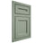 Shiloh Cabinetry Flush Inset Essex White Oak Plain Cut Moss Door
