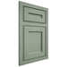 Shiloh Cabinetry Flush Inset Essex White Oak Plain Cut Moss Door