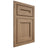 Shiloh Cabinetry Flush Inset Essex White Oak Plain Cut Natural Door