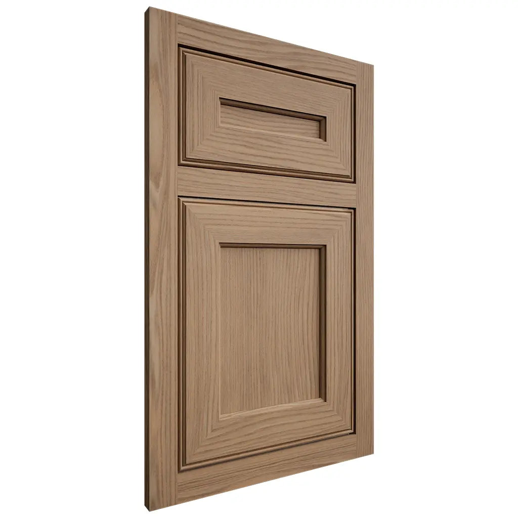 Shiloh Cabinetry Flush Inset Essex White Oak Plain Cut Natural Door
