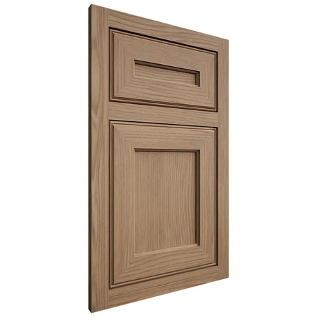 Shiloh Cabinetry Flush Inset Essex White Oak Plain Cut Natural Door