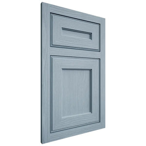 Shiloh Cabinetry Flush Inset Essex White Oak Plain Cut Sky Door