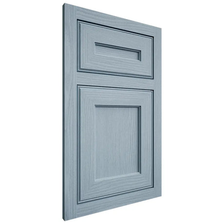 Shiloh Cabinetry Flush Inset Essex White Oak Plain Cut Sky Door
