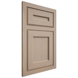 Shiloh Cabinetry Flush Inset Essex White Oak Plain Cut Straw Door