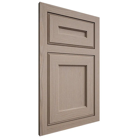Shiloh Cabinetry Flush Inset Essex White Oak Plain Cut Whitewash Door