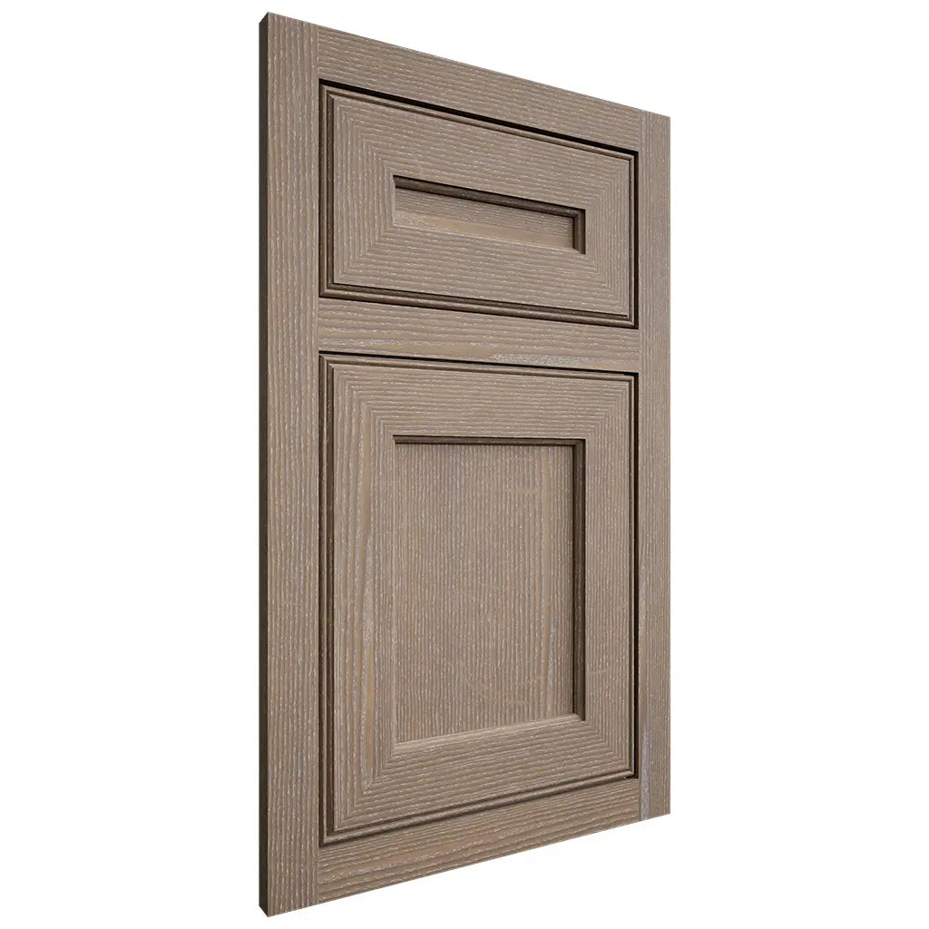 Shiloh Cabinetry Flush Inset Essex White Oak Quarter Sawn Almond Door