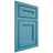 Shiloh Cabinetry Flush Inset Essex White Oak Quarter Sawn Aqua Door