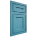 Shiloh Cabinetry Flush Inset Essex White Oak Quarter Sawn Aqua Door