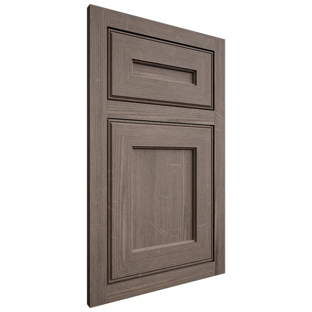 Shiloh Cabinetry Flush Inset Essex White Oak Quarter Sawn Clay Door
