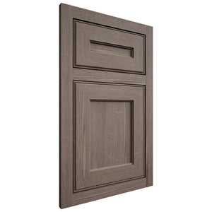 Shiloh Cabinetry Flush Inset Essex White Oak Quarter Sawn Clay Door