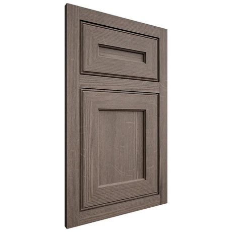 Shiloh Cabinetry Flush Inset Essex White Oak Quarter Sawn Clay Door
