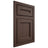Shiloh Cabinetry Flush Inset Essex White Oak Quarter Sawn Dusk Door