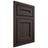 Shiloh Cabinetry Flush Inset Essex White Oak Quarter Sawn Morel Door