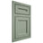 Shiloh Cabinetry Flush Inset Essex White Oak Quarter Sawn Moss Door