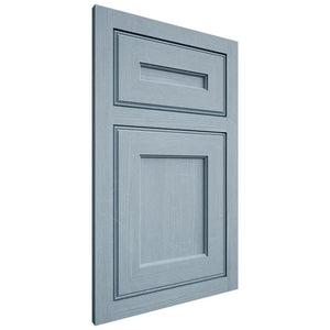 Shiloh Cabinetry Flush Inset Essex White Oak Quarter Sawn Sky Door