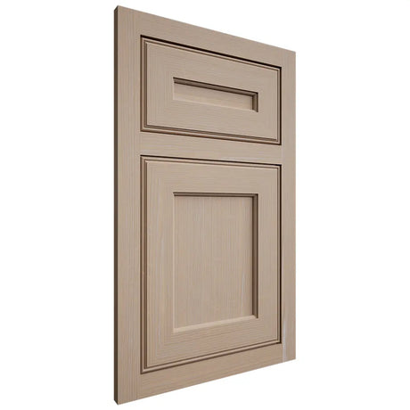 Shiloh Cabinetry Flush Inset Essex White Oak Quarter Sawn Straw Door