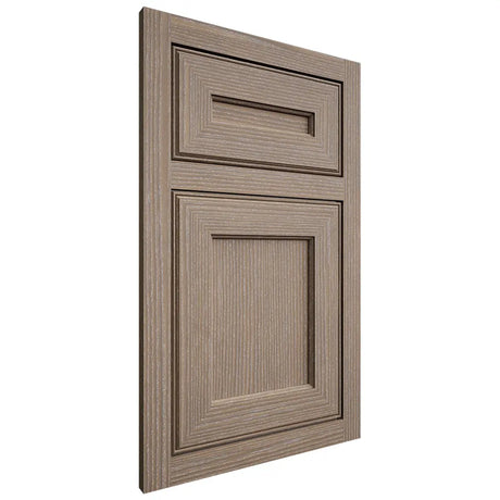 Shiloh Cabinetry Flush Inset Essex White Oak Rift Cut Almond Door