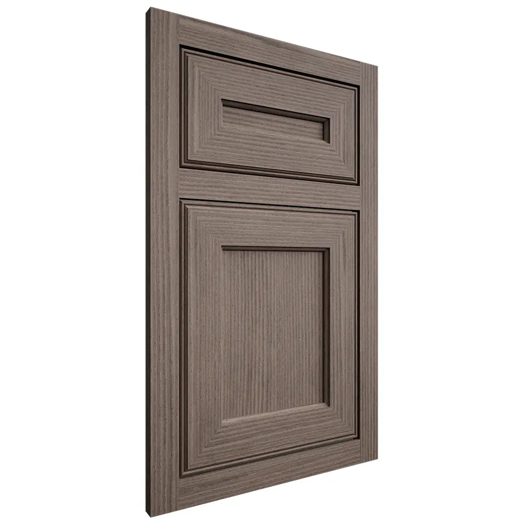 Shiloh Cabinetry Flush Inset Essex White Oak Rift Cut Clay Door