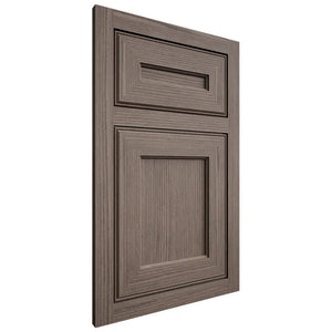 Shiloh Cabinetry Flush Inset Essex White Oak Rift Cut Clay Door