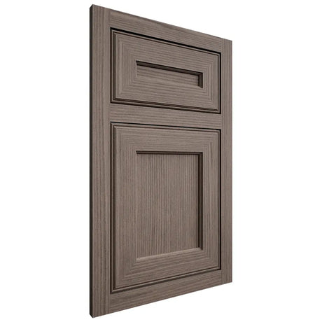 Shiloh Cabinetry Flush Inset Essex White Oak Rift Cut Clay Door