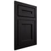 Shiloh Cabinetry Flush Inset Essex White Oak Rift Cut Ink Door