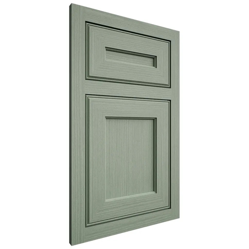Shiloh Cabinetry Flush Inset Essex White Oak Rift Cut Moss Door