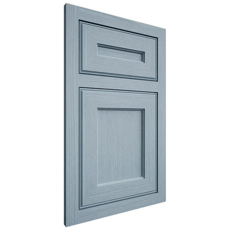 Shiloh Cabinetry Flush Inset Essex White Oak Rift Cut Sky Door