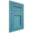 Shiloh Cabinetry Flush Inset Glenbrook Alder Plain Cut Aqua Door