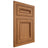 Shiloh Cabinetry Flush Inset Glenbrook Alder Plain Cut Caramel Door