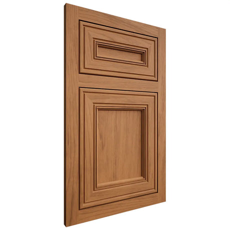 Shiloh Cabinetry Flush Inset Glenbrook Alder Plain Cut Caramel Door
