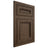 Shiloh Cabinetry Flush Inset Glenbrook Alder Plain Cut Caviar Door