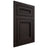 Shiloh Cabinetry Flush Inset Glenbrook Alder Plain Cut Espresso Door