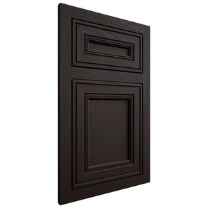 Shiloh Cabinetry Flush Inset Glenbrook Alder Plain Cut Espresso Door