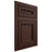 Shiloh Cabinetry Flush Inset Glenbrook Alder Plain Cut Umber Door