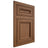 Shiloh Cabinetry Flush Inset Glenbrook Alder Plain Cut Walnut Door