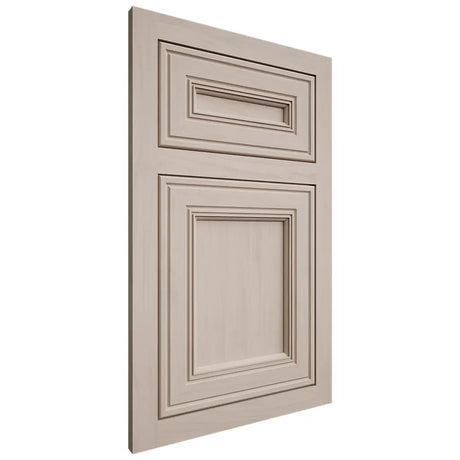 Shiloh Cabinetry Flush Inset Glenbrook Alder Plain Cut White Sands Door