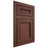 Shiloh Cabinetry Flush Inset Glenbrook Cherry Plain Cut Bourbon Door