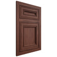 Shiloh Cabinetry Flush Inset Glenbrook Cherry Plain Cut Bourbon Door